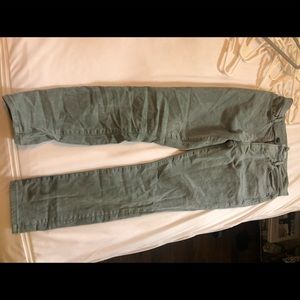 Green LOFT ankle jeans